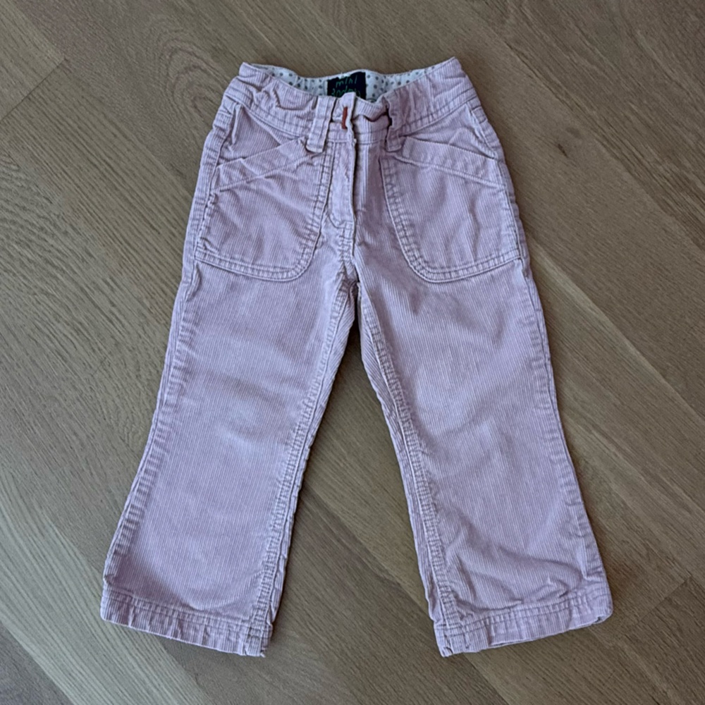Mini Boden Pink Corduroy Pants